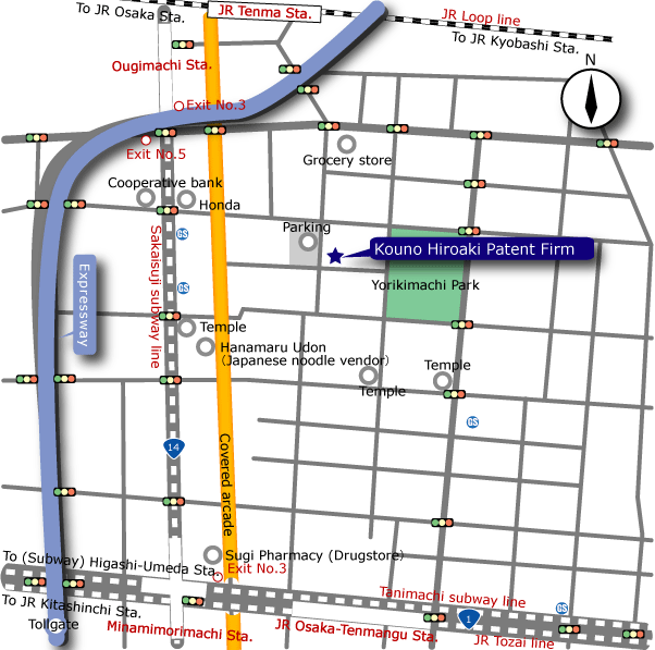 Kouno Hiroaki Patent Firm Map